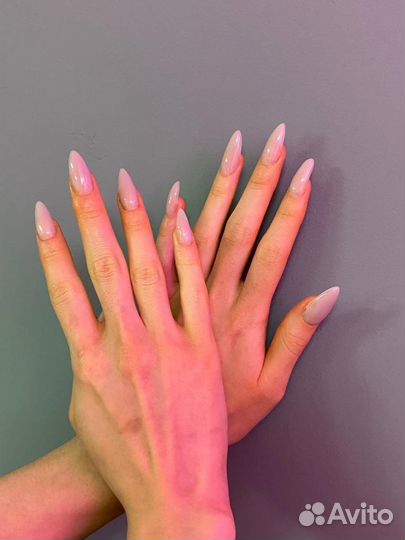 Модель на маникюр с покрытием