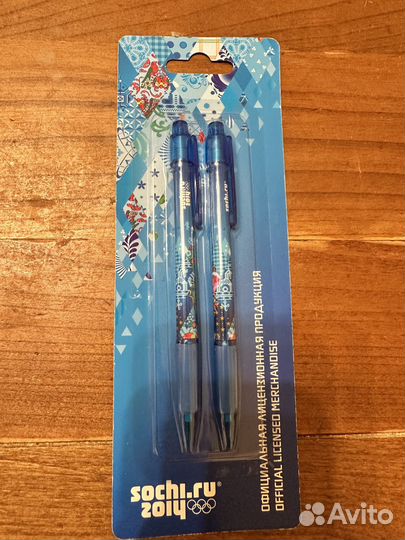 2 Ручки «Олимпиада 2014. Сочи», коллекционные