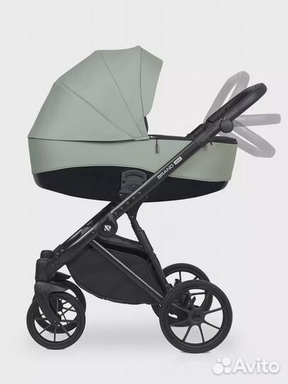 Коляска brano PRO (2 в 1) (Riko) 04 Lagoon (зелены