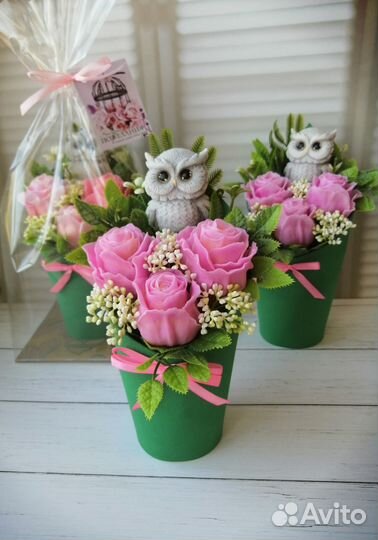 Букет-комплимент из мыла