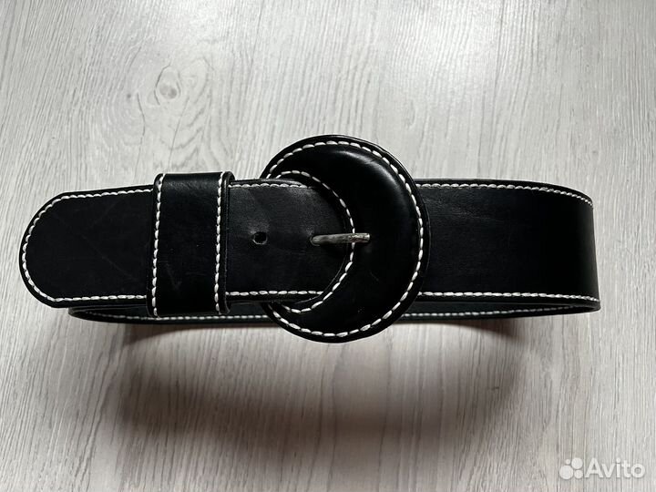 Ремень широкий, натуральная кожа