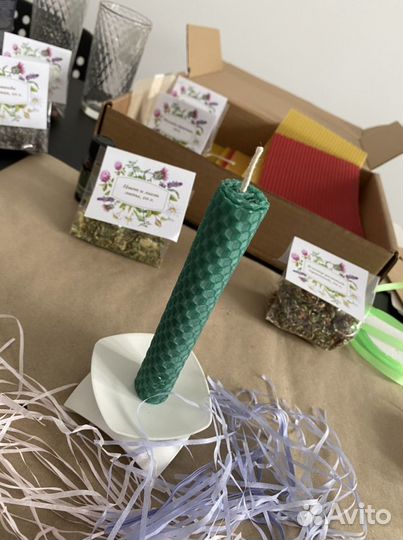 Свечи ручной работы из вощины