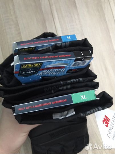 Перчатки зимние mechanix winter impact все размеры