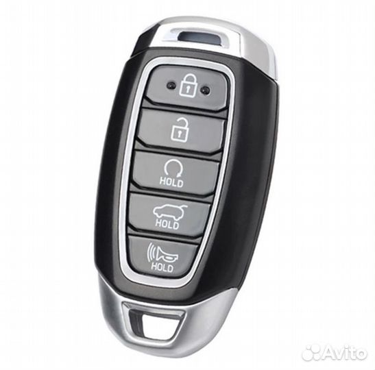 Чехол на ключ Hyundai Palisade / Хендай Палисад Silver