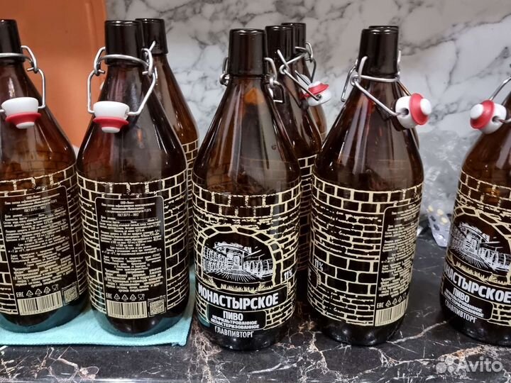 Бутылка с бугельной пробкой 1 л