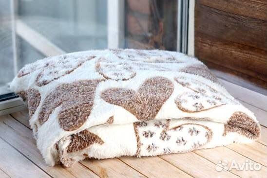 Плед флисовый новый пушистый 180 на 200 см