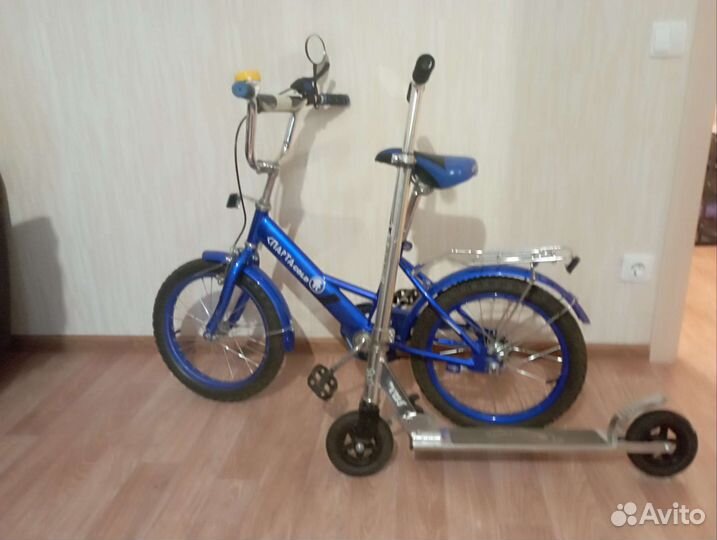 Детский велосипед 16,самокат