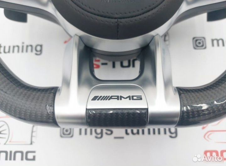 Руль S63 AMG Карбон + Кожа на S-Class W222