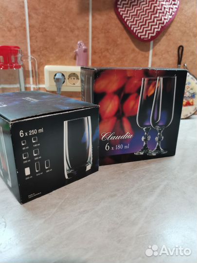 Набор бокалов новые