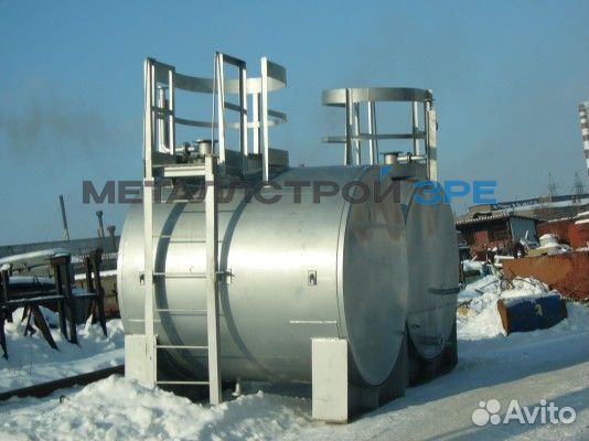 Резервуар горизонтальный стальной 10 кубов