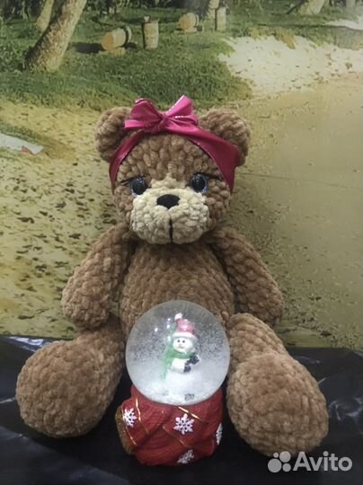 Вязанные игрушки из плюша