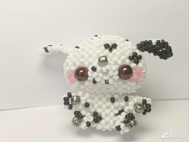 Далматинец из бисера ручной работы