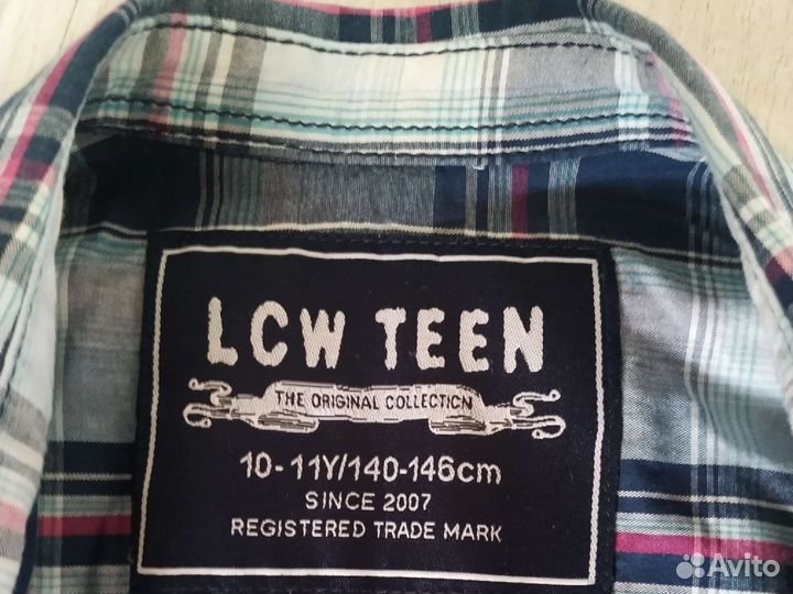 Фирменная рубашка с коротким рукавом на мальчика