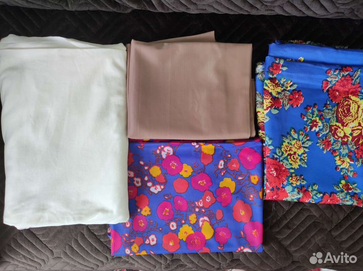 Отрезы ткани СССР, шитье, кружево