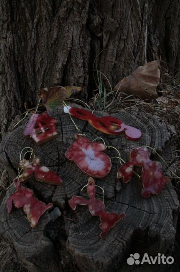 Елочные игрушки из эпоксидной смолы