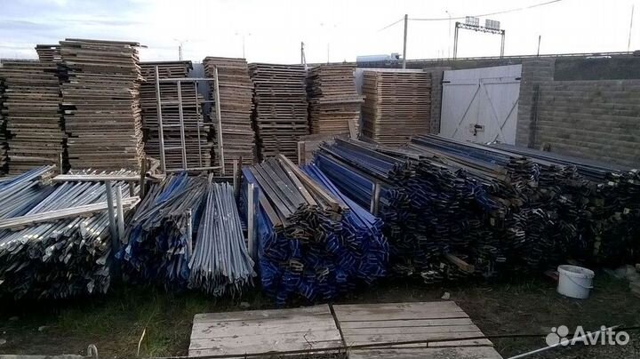 Леса строительные (дхв) 9х4 метра с 2 ярусами настилов