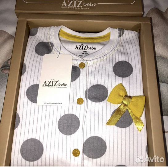 Нежное солнечное боди Дотсавка по всему