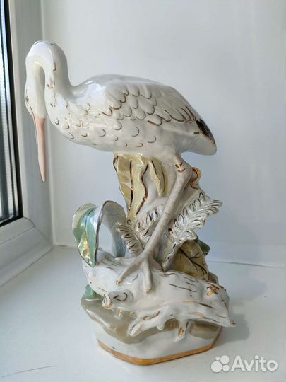 Статуэтка Цапля и лягушка