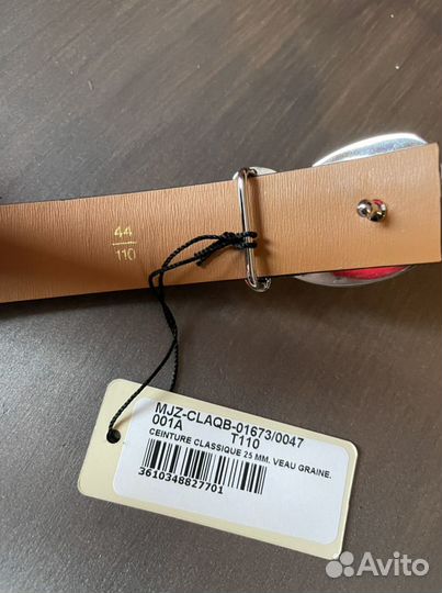 Ремень мужской Zilli, нат.кожа 110 р