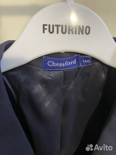 Пиджак школьный для мальчика 146 темно-синий