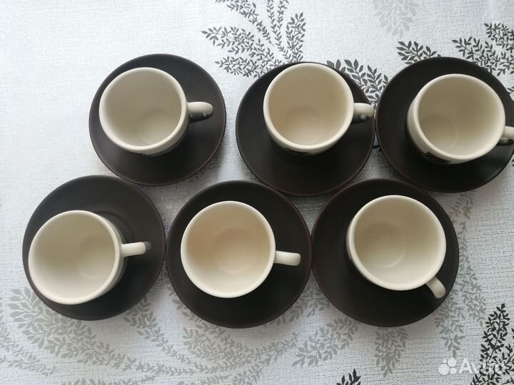 Набор чашек для кофе. Подставка для губки