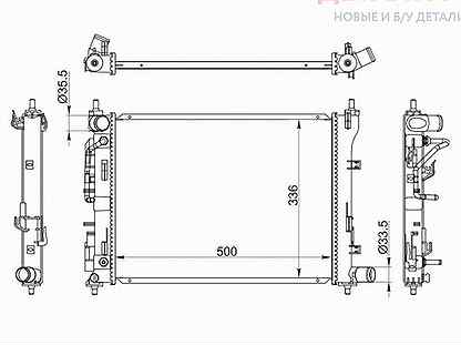 Радиатор Hyundai Solaris 17- / Kia Rio 16- / Hyund