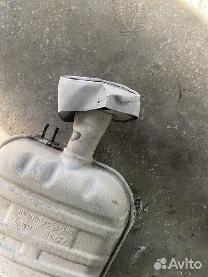 Задняя банка глушителя santa Fe 2018