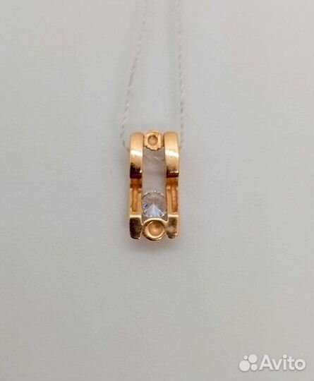 Подвеска с синтетическим камнем Золото