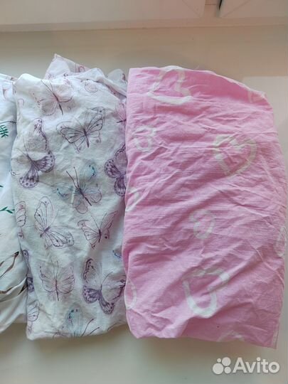 Комплект простыни на резинке 70*100