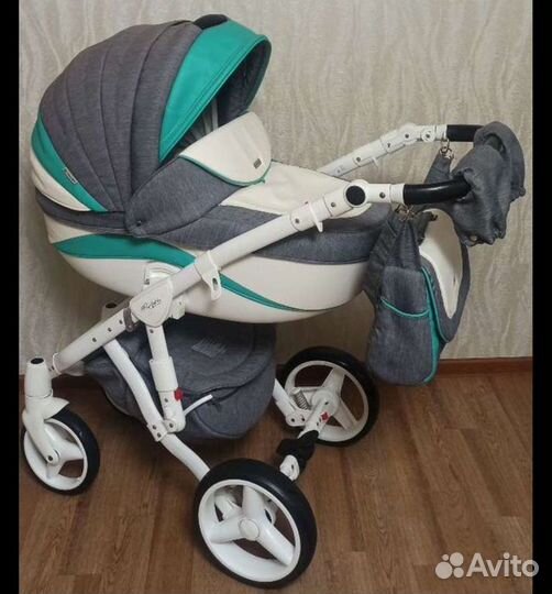Коляска adamex 3 в 1 бу