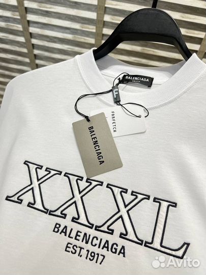 Футболка Balenciaga 2024 премиум ч/б S M L XL XXL