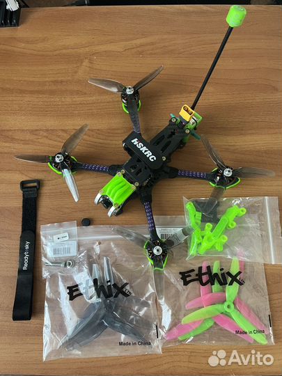 Fpv квадрокоптер 5 дюймов, 6s, elrs