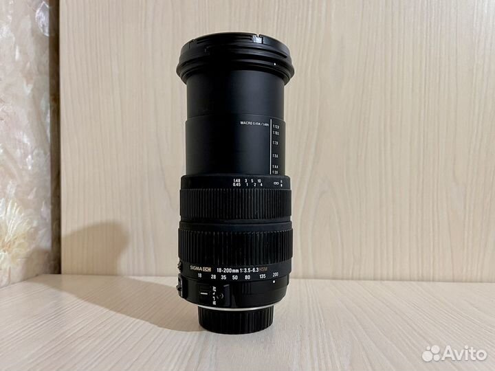 Sigma Zoom DC 18-200mm 1:3.5-6.3 HSM OS для Nikon