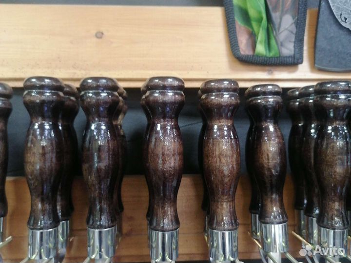 Шампуры с деревянной ручкой