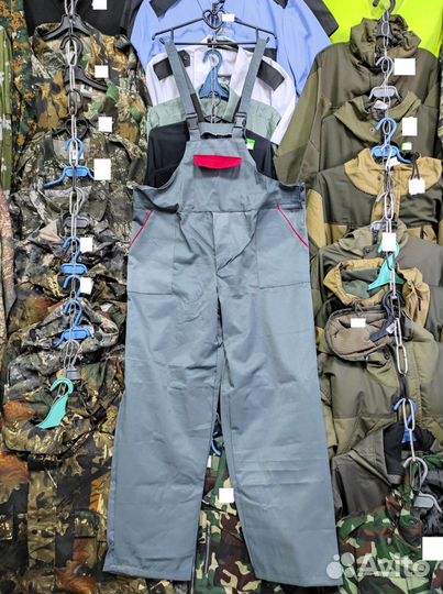 Полукомбинезон Темно Серый Рабочий Великан