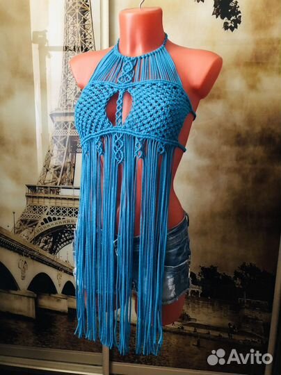 Макраме топ(плетеный )