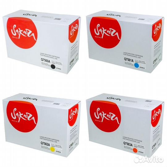 Картридж Sakura SAQ7562A-SAQ7563A-SAQ7561A-SAQ7560