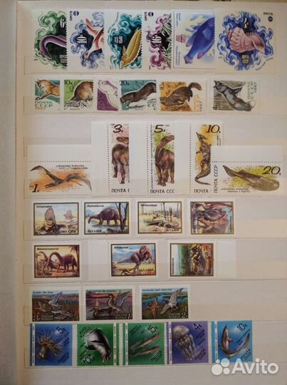 Почтовые марки фауна, флора
