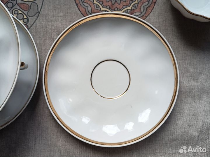 Чайные пары дулево СССР Золотая лента