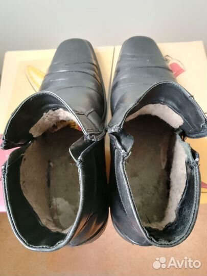 Ботинки кожаные мужские зимние 44 р-р