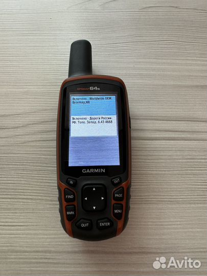 Garmin GpsMap 64s в упаковке состояние нового