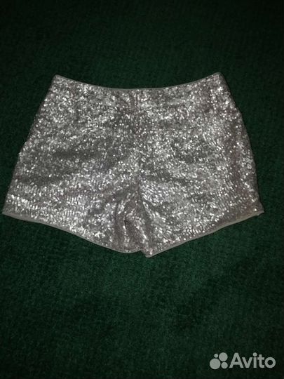 Шорты пайетки mango
