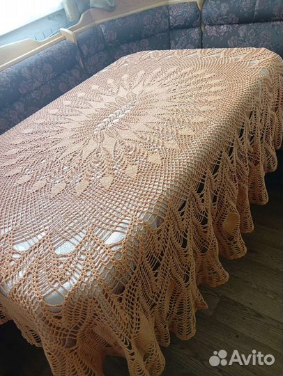 Скатерть вязанная крючком