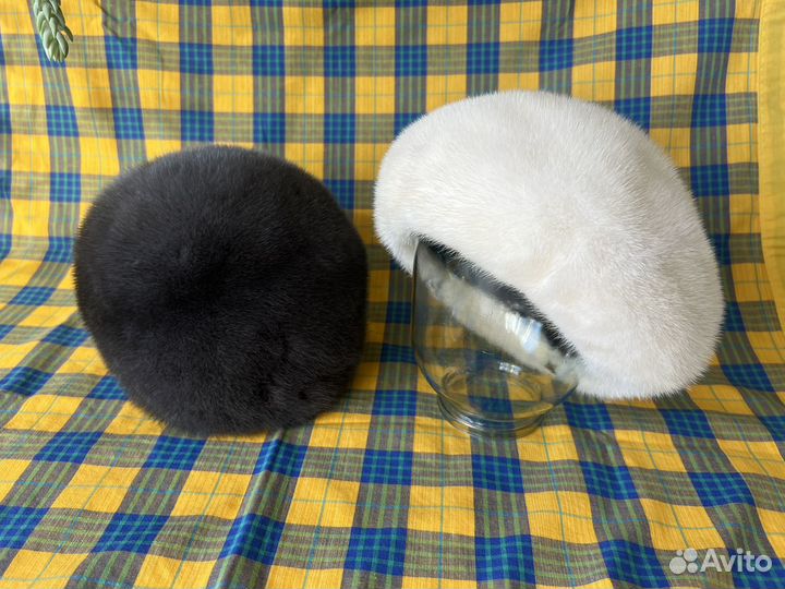 Шапка норковая берет женский
