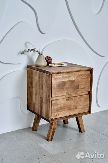 Тумба прикроватная деревянная Fusion массив дерева
