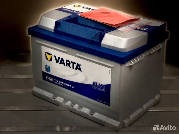 Аккумулятор Varta 60 ah (обр.пол) D 59 низкий