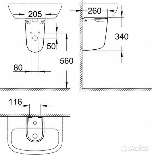 Grohe 39426000 Пьедестал