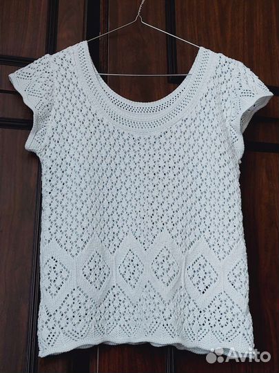 Блуза летняя трикотаж хлопок размер 50