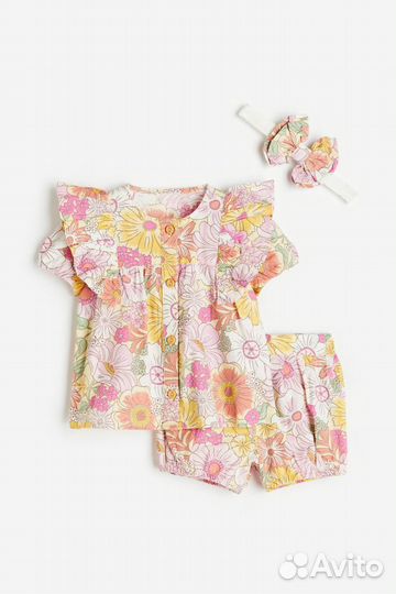 Летний костюм для девочки 80 H&M новый