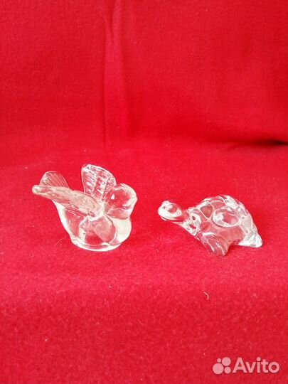 Хрустальная черепашка и стеклянная птичка